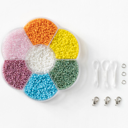 Rocailles beads set Mixed Colours  in the group Hobby & Creativity / Create / Home-made jewellery at Pen Store (131536)