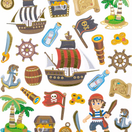 Stickers Pirates 2 Sheets in the group Kids / Fun and learning / Stickers at Pen Store (131546)