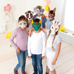 Children's Masks Animals 6-pack in the group Kids / Holidays / season for kids / Children's Party at Pen Store (131574)