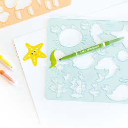 Stencils for children Zoo 6-pack in the group Kids / Kids' Pens / 5 Years at Pen Store (131624)