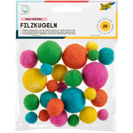 Felt Balls Holi Festival 25-pack in the group Kids / Fun and learning / Craft Supplies for Kids / Felt balls and pompoms at Pen Store (131669)