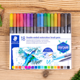 Double-ended watercolour brush pen 18 pcs in the group Pens / Artist Pens / Brush Pens at Pen Store (131925)