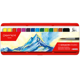 Gouache Studio Box of 15 Colour Tablets in the group Art Supplies / Artist colours / Gouache at Pen Store (131945)