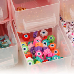 Storage organiser with 12 compartments Dusty Rose in the group Hobby & Creativity / Organize / Storage at Pen Store (131955)