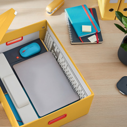 Storage box Click&Store Large Yellow in the group Hobby & Creativity / Organize / Storage at Pen Store (132282)