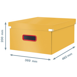 Storage box Click&Store Large Yellow in the group Hobby & Creativity / Organize / Storage at Pen Store (132282)