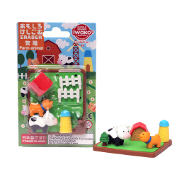 Puzzle Eraser Set Farm Animals in the group Pens / Pen Accessories / Erasers at Pen Store (132460)