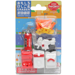 Puzzle Eraser Set Emergency Vehicles in the group Pens / Pen Accessories / Erasers at Pen Store (132482)