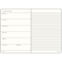 Diary 18M Weekly Planner & Notebook Hard Cover A5 Forest Green in the group Paper & Pads / Planners / 18-Month Planners at Pen Store (132568)