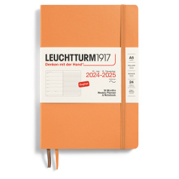 Diary 18M Weekly Planner & Notebook Soft Cover A5 Apricot in the group Paper & Pads / Planners / 18-Month Planners at Pen Store (132573)