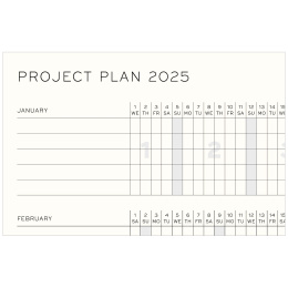 Diary 18M Weekly Planner Hard Cover A5 Apricot in the group Paper & Pads / Planners / 18-Month Planners at Pen Store (132577)