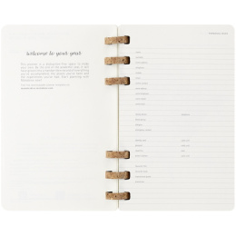 Spiral Diary 12M Soft Cover Large Black  in the group Paper & Pads / Planners / 12-Month Planners at Pen Store (132587)