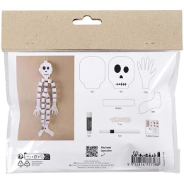 Mini DIY kit paper decoration Skeleton (5 years+) in the group Hobby & Creativity / Holidays and seasons / Halloween at Pen Store (132625)