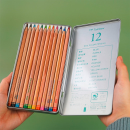 Ki-Monogatari Eco Coloured Pencils Set of 12 in the group Pens / Artist Pens / Coloured Pencils at Pen Store (132715)