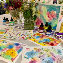 Intro Ink Aquarelle set 6 x 29,5 ml in the group Art Supplies / Artist colours / Watercolour Paint / Liquid watercolour at Pen Store (132932)