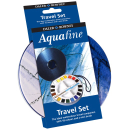 Watercolour Travel set Tin 18  ½ -Half pans  in the group Art Supplies / Artist colours / Watercolour Paint at Pen Store (132937)