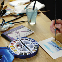 Watercolour Travel set Tin 18  ½ -Half pans  in the group Art Supplies / Artist colours / Watercolour Paint / Watercolour pans at Pen Store (132937)