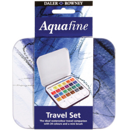 Watercolour Travel set Tin 24 ½ -Half pans  in the group Art Supplies / Artist colours / Watercolour Paint at Pen Store (132938)