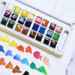 Watercolour Travel set 24  ½ -Half pans  in the group Art Supplies / Artist colours / Watercolour Paint at Pen Store (132939)