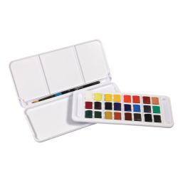 Watercolour Travel set 24  ½ -Half pans  in the group Art Supplies / Artist colours / Watercolour Paint at Pen Store (132939)