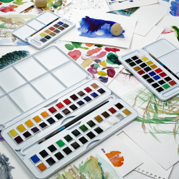 Watercolour Studio 48  ½ -Half pans  in the group Art Supplies / Artist colours / Watercolour Paint at Pen Store (132940)