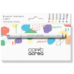 Acrea Paint Marker Set of 6 Light Colours in the group Pens / Artist Pens / Illustration Markers at Pen Store (133047)