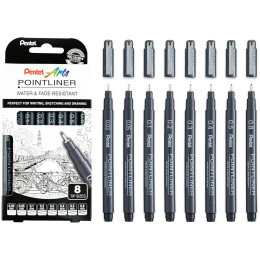 Pointliner Set of 8 in the group Pens / Writing / Fineliners at Pen Store (133077)