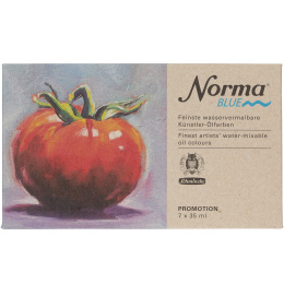 Norma Blue Oil paint 7x35 ml in the group Art Supplies / Artist colours / Oil Paint at Pen Store (133140)