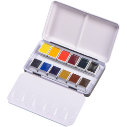 Aquarell Metal box 12-set half pan in the group Art Supplies / Artist colours / Watercolour Paint at Pen Store (133480)