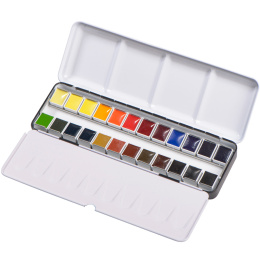 Aquarell Metallask 24-set half pan in the group Art Supplies / Artist colours / Watercolour Paint at Pen Store (133481)