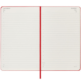 12M Daily Calendar 2025 Hardcover Large Red in the group Paper & Pads / Planners / 12-Month Planners at Pen Store (133764)