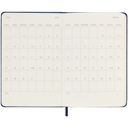 12M Daily Calendar 2025 Hardcover Pocket Sapphire Blue in the group Paper & Pads / Planners / 12-Month Planners at Pen Store (133775)