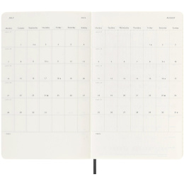 12M Weekly Planner Horizontal 2025 Hardcover Large Black in the group Paper & Pads / Planners / 12-Month Planners at Pen Store (133788)