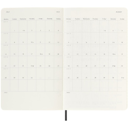 12M Weekly Notebook 2025 Hardcover Large Black in the group Paper & Pads / Planners / 12-Month Planners at Pen Store (133792)