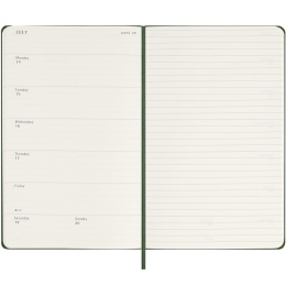 12M Weekly Notebook Hardcover 2025 Large Myrtle Green in the group Paper & Pads / Planners / 12-Month Planners at Pen Store (133794)