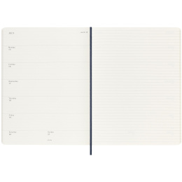 12M Weekly Notebook Softcover 2025 Large Sapphire Blue in the group Paper & Pads / Planners / 12-Month Planners at Pen Store (133796)