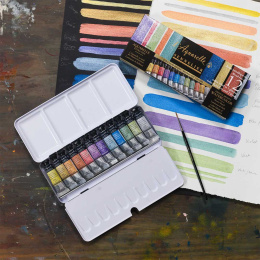 l'Aquarelle Watercolour Iridescent Colours 12x10 ml in the group Art Supplies / Artist colours / Watercolour Paint at Pen Store (133816)