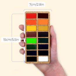 Watercolour Pans Original 16 Colours in the group Art Supplies / Artist colours / Watercolour Paint at Pen Store (133835)