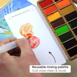 Watercolour Pans Original 16 Colours in the group Art Supplies / Artist colours / Watercolour Paint at Pen Store (133835)