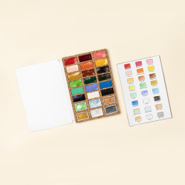 Watercolour Pans DeLuxe 24 Colours in the group Art Supplies / Artist colours / Watercolour Paint at Pen Store (133838)