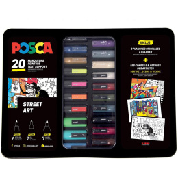 Posca Street Art Set of 20 pcs in the group Pens / Artist Pens / Acrylic Markers at Pen Store (133848)