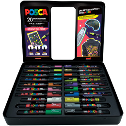 Posca Groovy Colours Set of 20 pcs in the group Pens / Artist Pens / Acrylic Markers at Pen Store (133851)