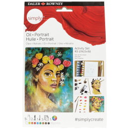 Simply Painting portraits with oil paint step-by-step in the group Art Supplies / Artist colours / Oil Paint at Pen Store (133862)