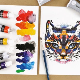 Simply Painting cats with gouache paint step-by-step in the group Art Supplies / Artist colours / Gouache at Pen Store (133864)