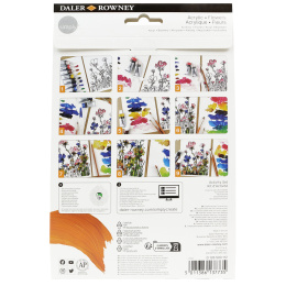 Simply Painting flowers with acrylic paint step-by-step in the group Art Supplies / Artist colours / Acrylic Paint at Pen Store (133865)