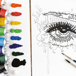 Simply Painting eyes with watercolours step-by-step in the group Art Supplies / Artist colours / Watercolour Paint at Pen Store (133868)