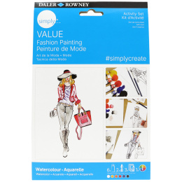 Simply Painting fashion designs with watercolours step-by-step in the group Art Supplies / Artist colours / Watercolour Paint at Pen Store (133869)