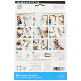 Simply Painting fashion designs with watercolours step-by-step in the group Art Supplies / Artist colours / Watercolour Paint at Pen Store (133869)