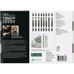 Mixed Media Graphic Art Manga 12 pcs  in the group Pens / Artist Pens / Illustration Markers at Pen Store (134063)