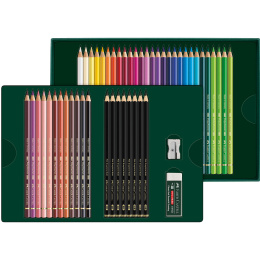 Polychromos & Pitt Graphite Mat Set 40 Colored Pencils + 8 Graphite Pencils in the group Pens / Artist Pens / Coloured Pencils at Pen Store (134071)